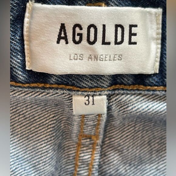 Agolde Cooper cargo jeans in medium dark wash. 31. NWT - Picture 9 of 12